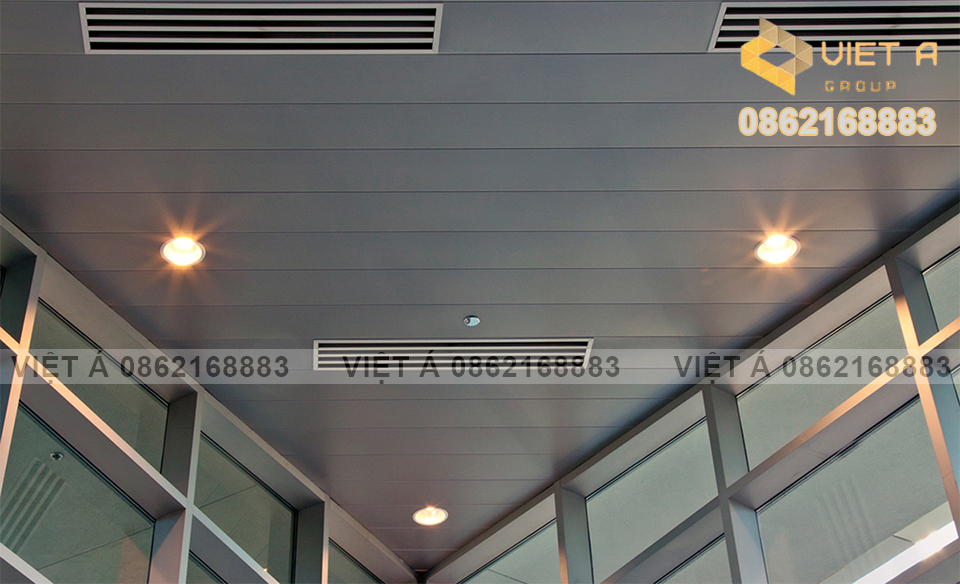 Thiết kế trần nhôm C300 tại Cung triển lãm Bắc Giang