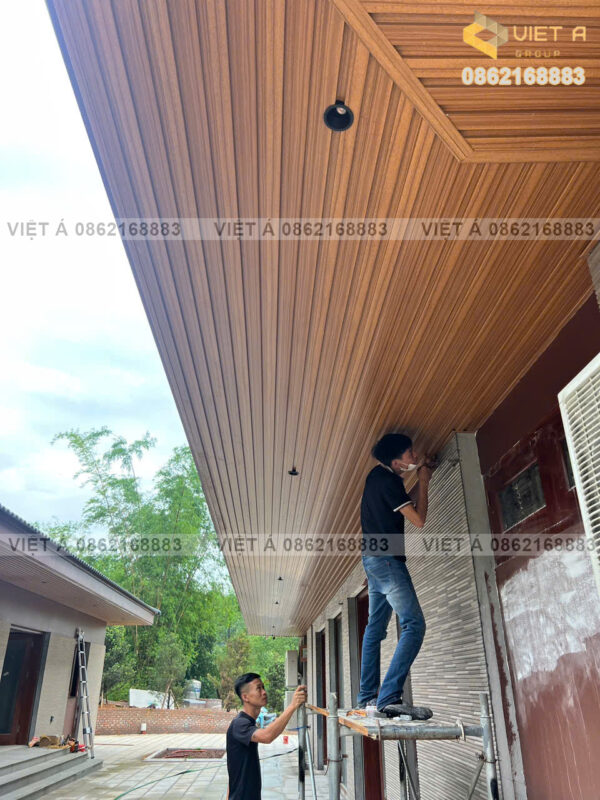 Khe thoáng kỹ thuật giữa tường và trần nhôm F45
