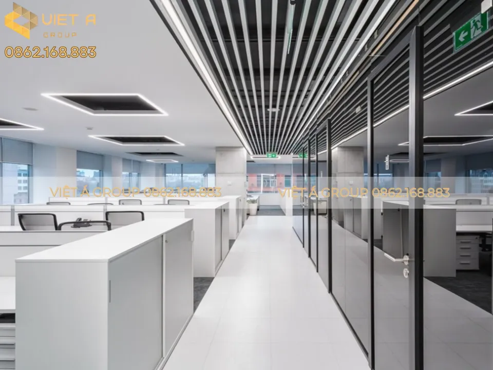 Thi Công Trần Nhôm U-Shaped 30x60 Vân Gỗ Cho Văn Phòng Phú Thành – Udic Hoàng Đạo Thuý, Hà Nội 14 Gợi Ý Thiết Kế Văn Phòng Đẹp Với Trần Nhôm Vân Gỗ Hiện Đại