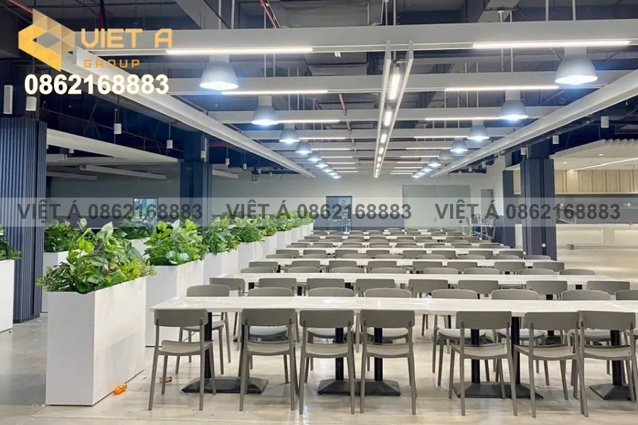 Lam Nhôm Hộp 30x150 Cho Nhà Ăn Khu Công Nghiệp Vishi Nghệ An: Đầu Tư Thông Minh Cho Không Gian Ăn Uống 16 Ứng dụng lam nhôm hộp 30x150 trang trí nhà ăn tại khu công nghiệp Vishi Nghệ An