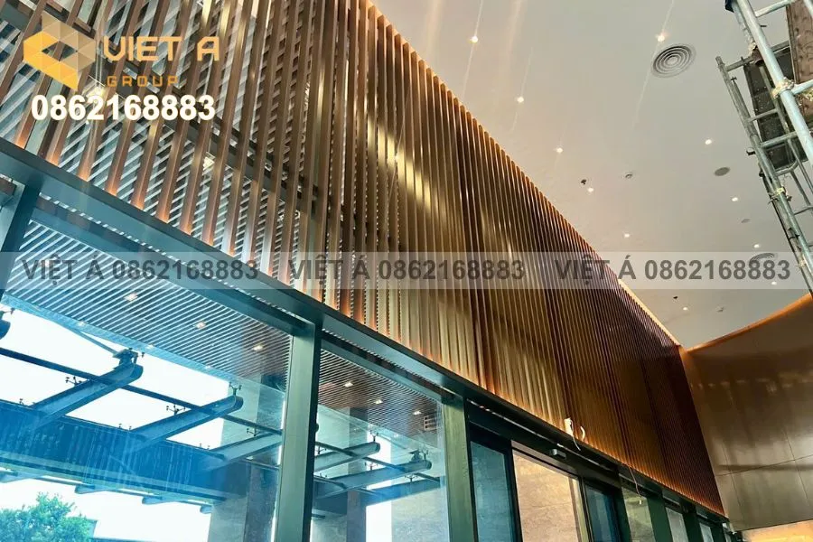 Lam Nhôm Hộp 30x80 Mang Lại Vẻ Đẹp Hiện Đại Cho Sảnh Chung Cư Hdmon 89 Láng Hạ 29 Sảnh chung cư Hdmon thay đổi diện mạo nhờ lam nhôm hộp 30x80