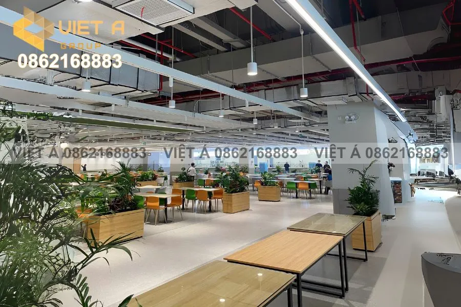 Thi Công Lam Nhôm Trang Trí Và Trần Nhôm Lưới Tại Nhà Ăn Goretek Bắc Ninh Giai Đoạn 2 21 Hệ Thống Nhôm Trang Trí Và Trần Nhôm Lưới Thi Công Tại Goretek