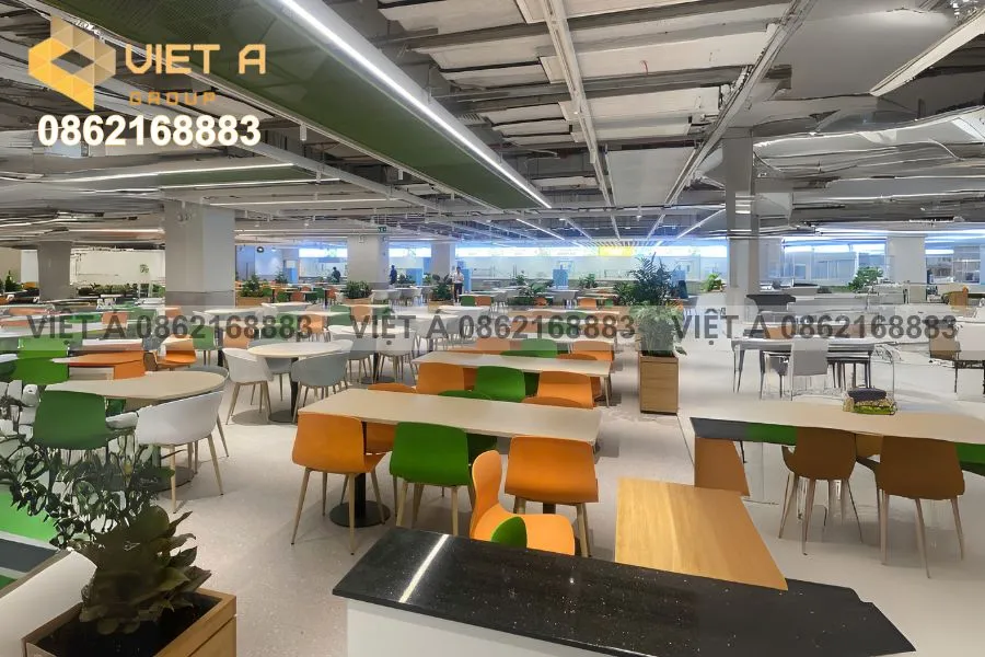 Thi Công Lam Nhôm Trang Trí Và Trần Nhôm Lưới Tại Nhà Ăn Goretek Bắc Ninh Giai Đoạn 2 17 Công Trình Ứng Dụng Nhôm Trang Trí Và Trần Nhôm Lưới Hiện Đại