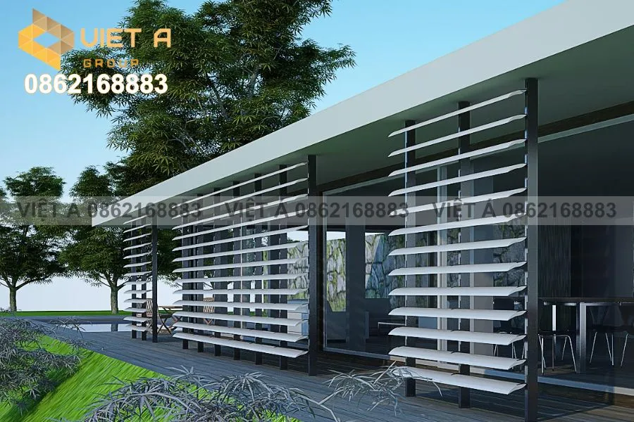 Ứng dụng lam chắn nắng tại Hà Nội trong kiến trúc xanh