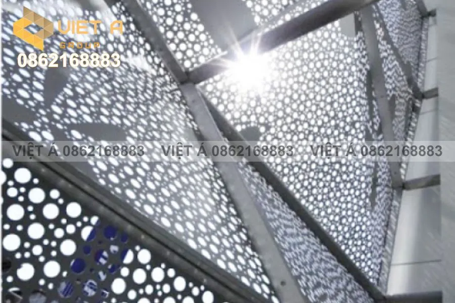5 Ứng Dụng Thực Tế Của Tấm Kim Loại Nhôm Đục Lỗ CNC Hà Nội Trong Kiến Trúc 36 Mẫu mã tấm kim loại nhôm đục lỗ CNC thông dụng tại Hà Nội