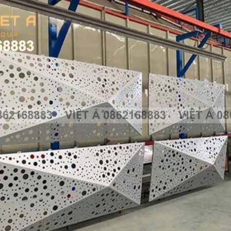 Tấm kim loại nhôm đục lỗ CNC Hà Nội chống nắng hiệu quả