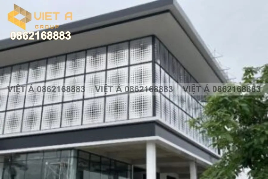 5 Ứng Dụng Thực Tế Của Tấm Kim Loại Nhôm Đục Lỗ CNC Hà Nội Trong Kiến Trúc 25 Tấm kim loại nhôm đục lỗ CNC Hà Nội trang trí mặt dựng tòa nhà
