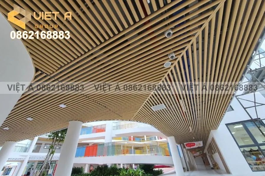 Công trình trần nhôm tại Hà Nội do Việt Á Group thực hiện