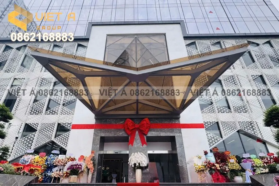 Công trình G-Group sử dụng tấm ốp nhôm CNC, lam nhôm trang trí và tấm ốp nhôm Facade cao cấp