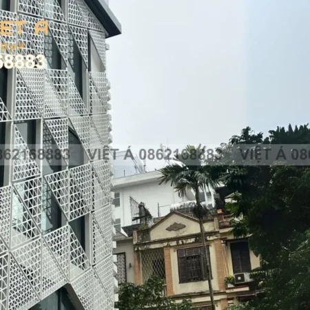 Mặt dựng nhôm tấm Facade 2 Phối cảnh mặt tiền với tấm ốp nhôm CNC, lam nhôm trang trí và tấm ốp nhôm Facade nổi bật
