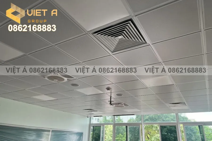 Mẫu trần nhôm layin 600x600 Hà Nội đẹp cho văn phòng cao cấp