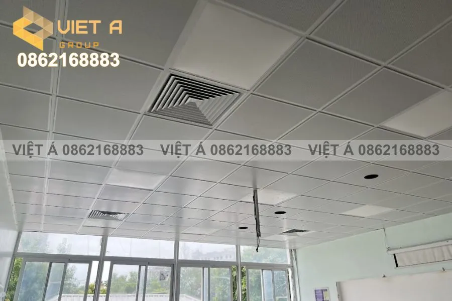 Mẫu trần tiêu âm bằng trần nhôm layin 600x600 Hà Nội