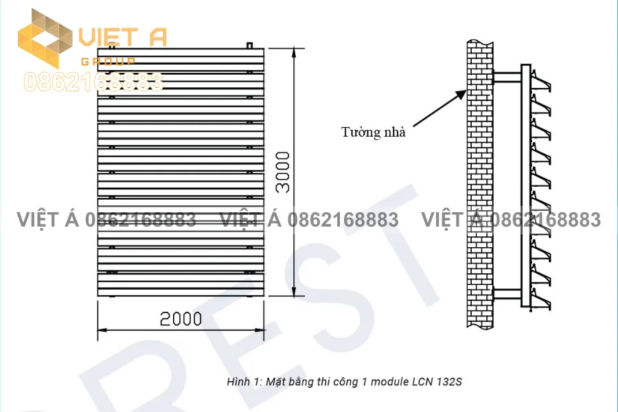 Hướng Dẫn Thi Công Lam Chắn Nắng 132S Tại Hà Nội 27 Xác định diện tích thi công hệ lam chắn nắng 132S