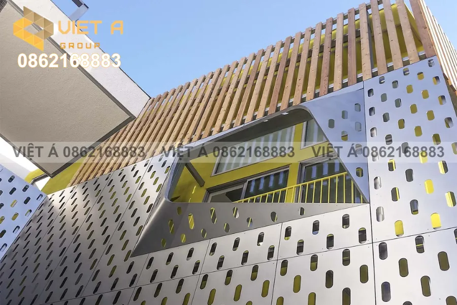 Đơn Vị Thi Công Tấm Ốp Nhôm Facade CNC Chuyên Nghiệp Hà Nội 28 Tấm Ốp Nhôm Facade CNC tạo phong cách hiện đại cho biệt thự