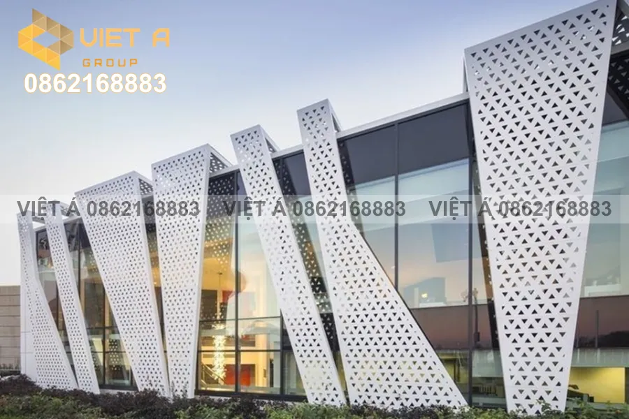 Đơn Vị Thi Công Tấm Ốp Nhôm Facade CNC Chuyên Nghiệp Hà Nội 30 Thiết kế mặt tiền ấn tượng với Tấm Ốp Nhôm Facade CNC