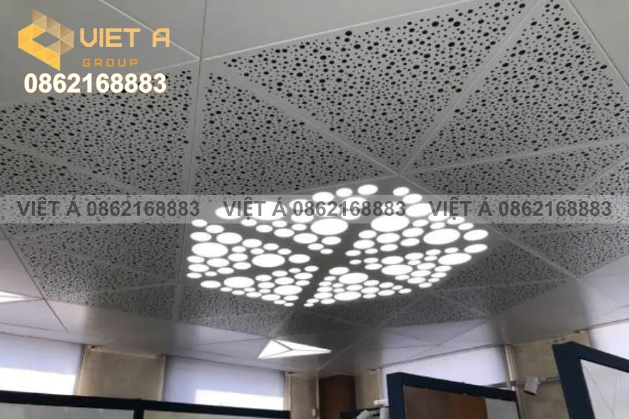 Mẫu trần nhôm đa hình handmade đẹp hiện đại năm 2025