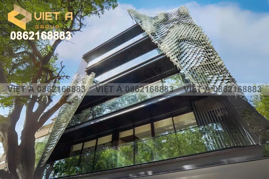 Tấm Nhôm Trang Trí Ngoài Trời: Độ Bền Cao, Thiết Kế Sang Trọng Cho Công Trình 33 Tấm nhôm trang trí hoa văn hiện đại cho kiến trúc đô thị