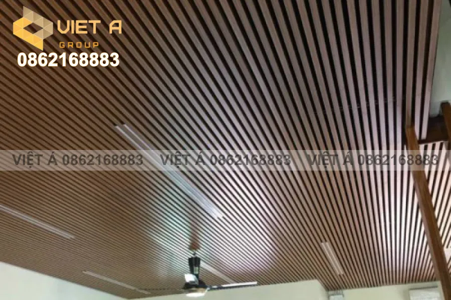 Trần nhôm U50x100 tăng tính thẩm mỹ cho công trình