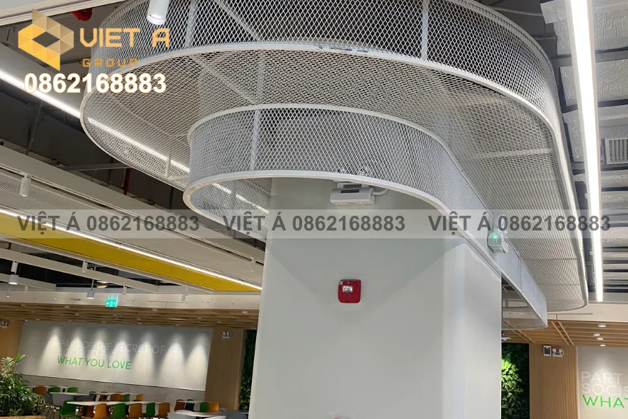 Tư vấn chọn trần nhôm lưới theo không gian