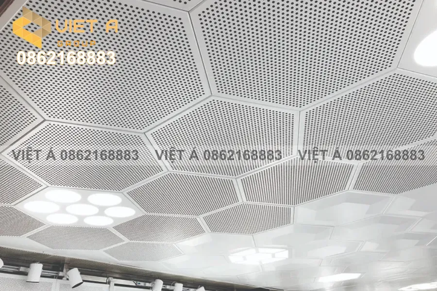 Mẫu trần nhôm lưới đẹp cho văn phòng