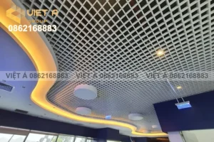 Mẫu Trần Caro Vuông nhôm sơn tĩnh điện sang trọng hiện đại