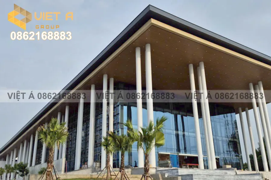 Công trình trần nhôm C300 sau khi lắp đặt hoàn tất