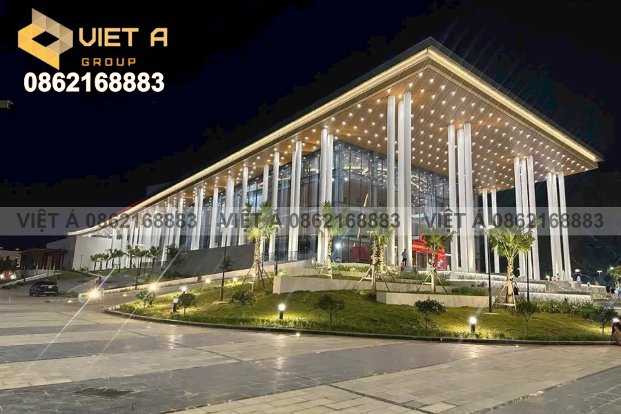 Công trình trần nhôm C300 sau khi lắp đặt hoàn tất