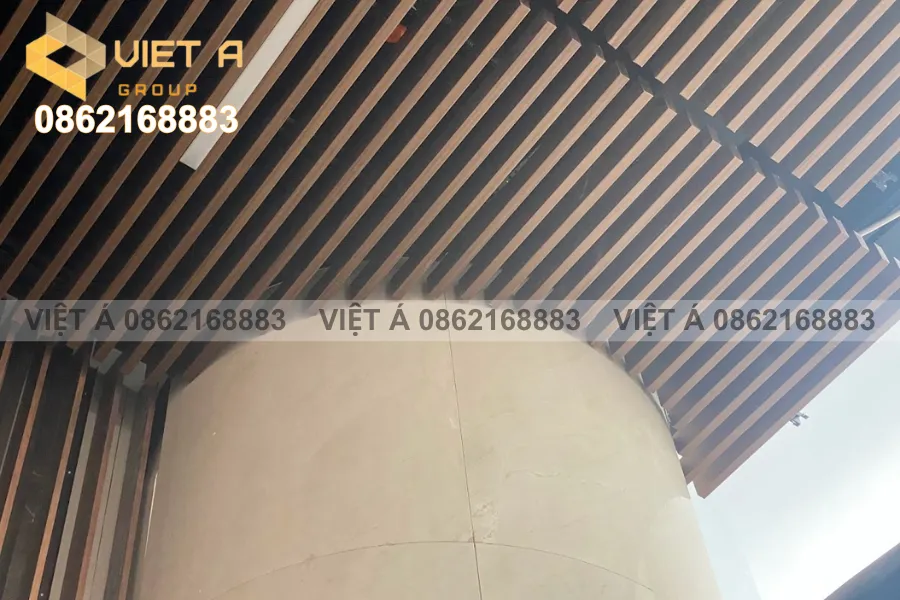 Hình ảnh thực tế trần nhôm U50x100 bền đẹp