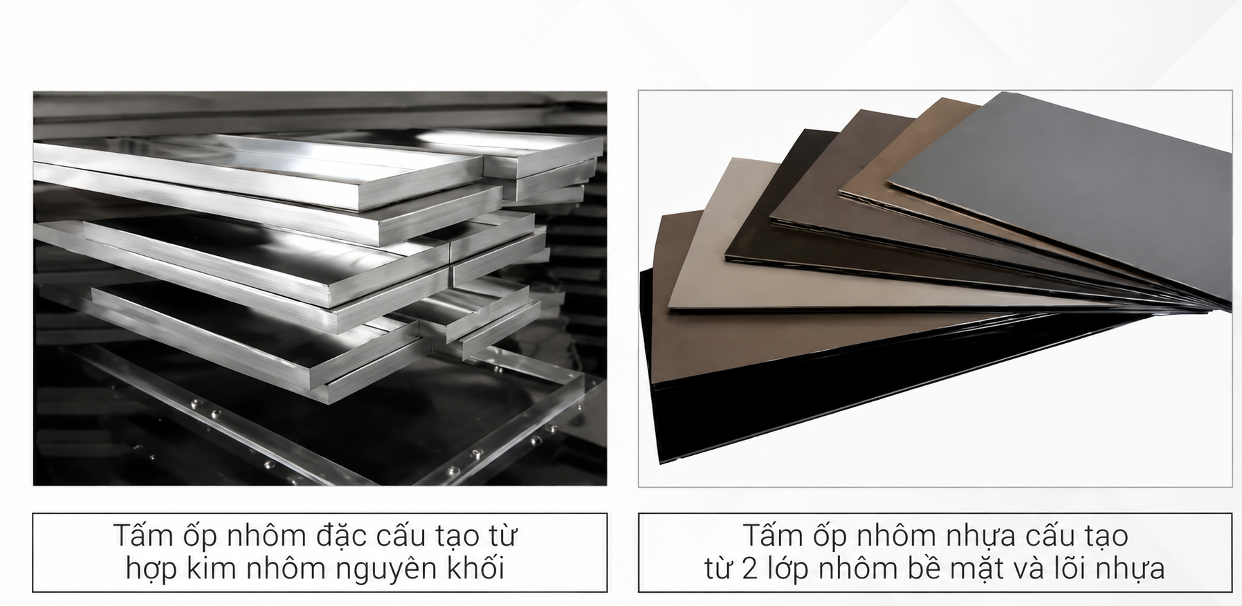 So sánh tấm ốp nhôm đặc chống cháy với các vật liệu xây dựng truyền thống