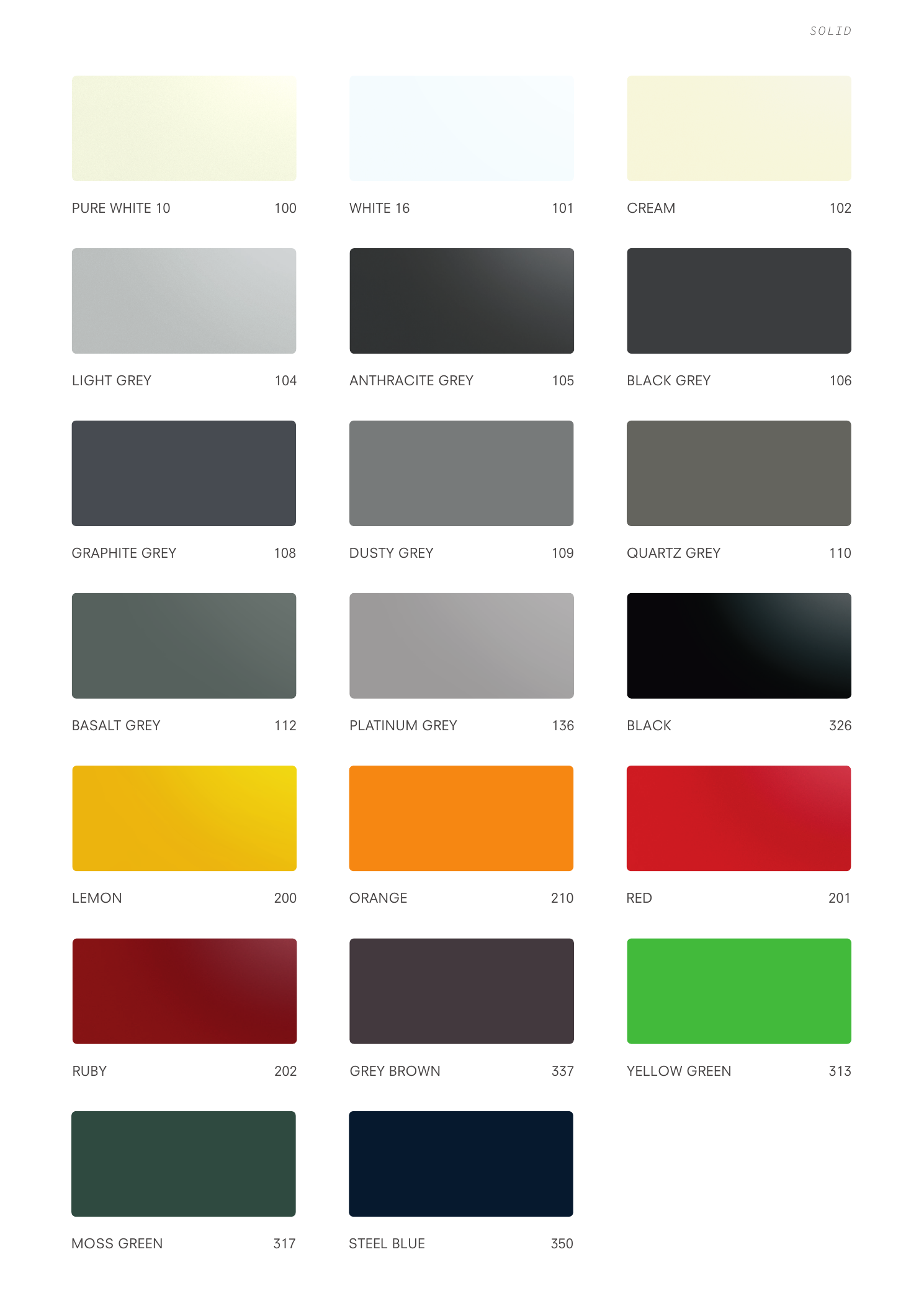 Bảng màu tấm Alucobond