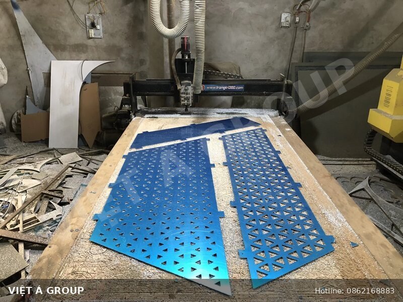 Cắt CNC tấm nhôm Facade theo hoa văn thiết kế