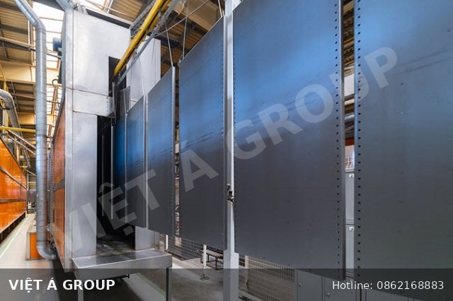 Sơn tĩnh điện hoàn thiện bề mặt tấm nhôm Facade