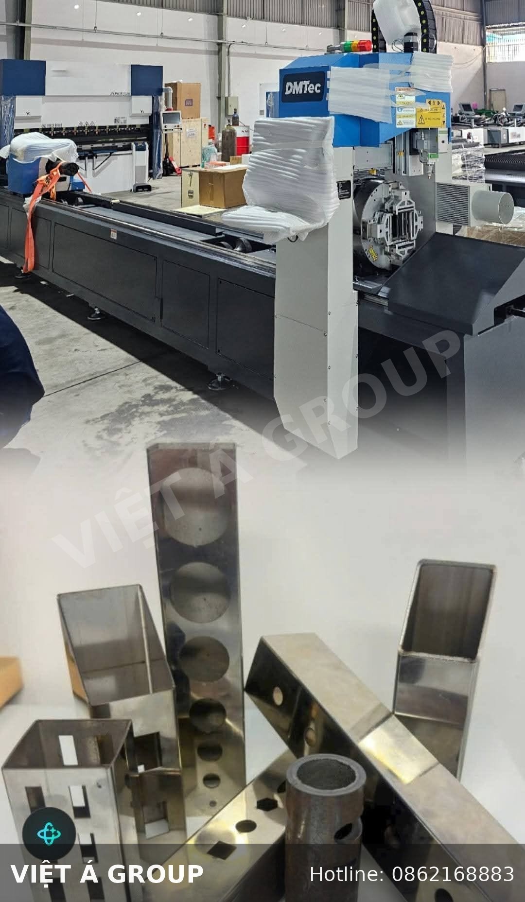 Gia công CNC và các chi tiết tấm ốp nhôm Solid hoàn thiện tại xưởng Việt Á Group